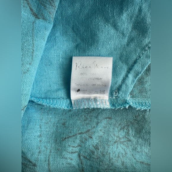 Rica Mare (Ukraine) Summer Mini Blue Dress, L (runs small, best for USA 6). - Picture 9 of 9